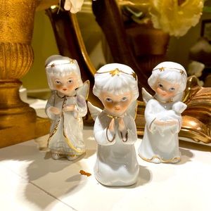 Vintage 1960s Christmas Angel Figurines